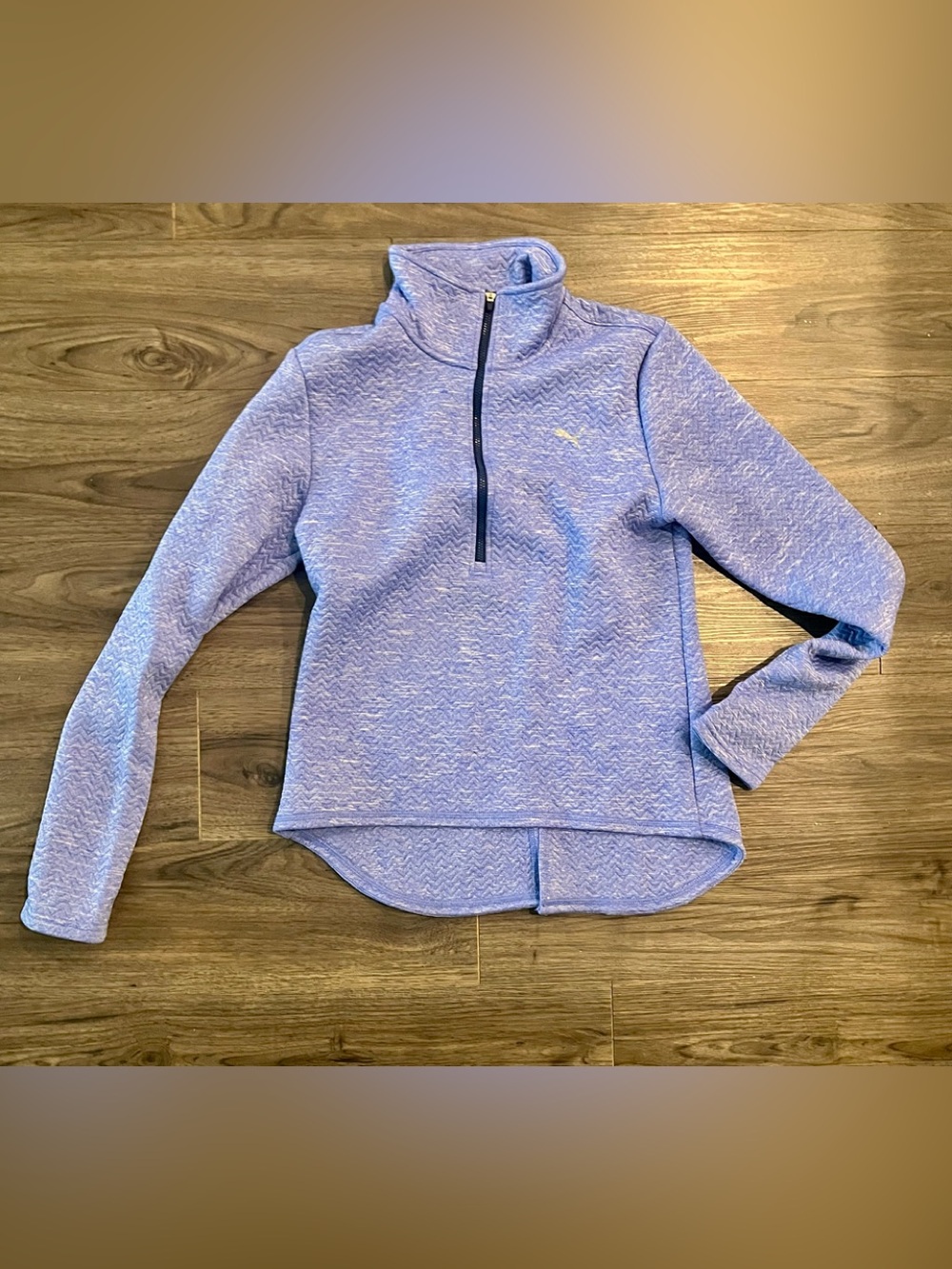 Puma Half-Zip Heathered Lavender Pullover
